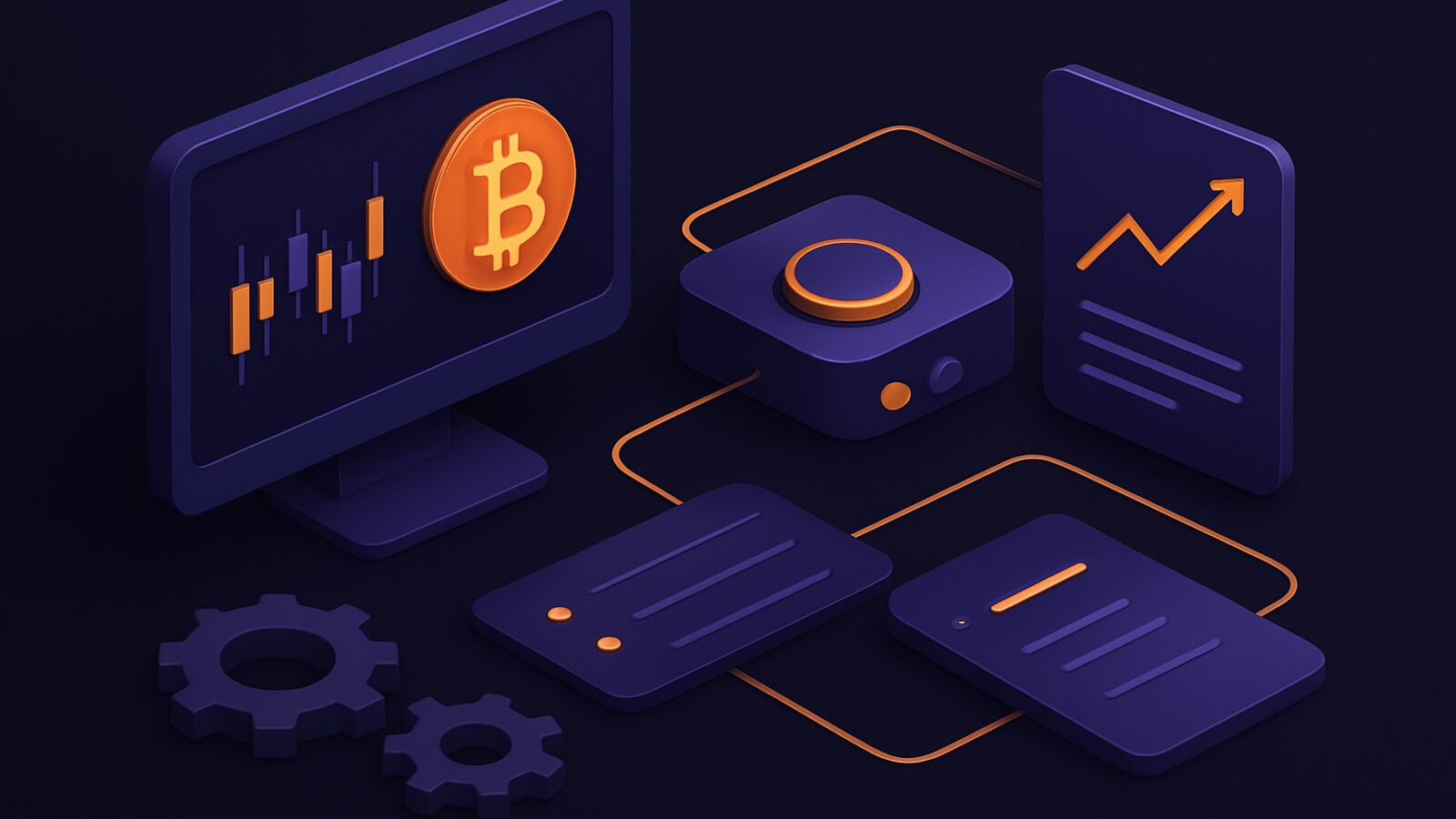 Ilustração do artigo: A Lógica Vence a Emoção: A Vantagem dos Bots de Investimento Cripto